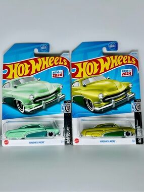 Hot Wheels Rod Squad Lot of 2x - Hirohata Merc Green 2x NEW For 2024 5/5 143/250